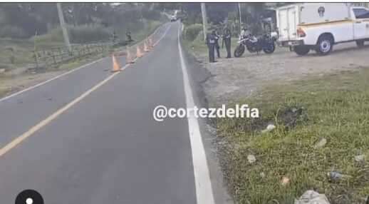 Escena del atropello y fuga en Colón. (Foto:Delfia Cortez)
